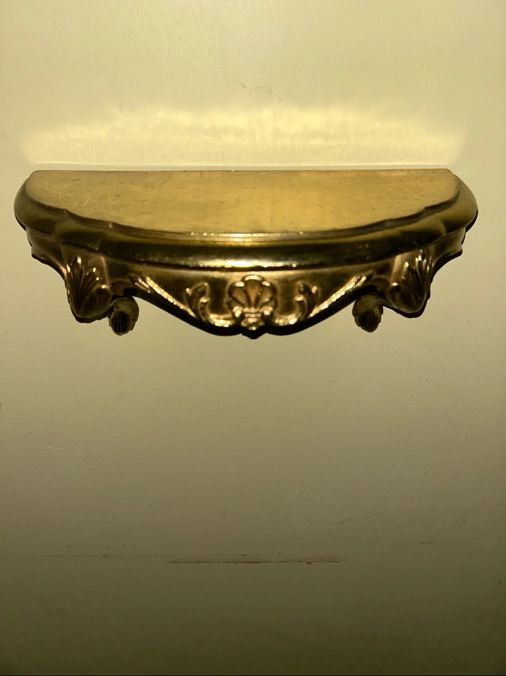 Burwood 1983 Vintage shiny Goldtone gilded shelf